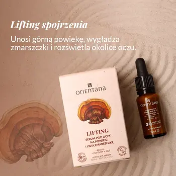 Orientana Reishi, serum ujędrniające pod oczy i na powieki, 15ml