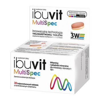 Ibuvit MultiSpec, tabletki trójwarstwowe, 30 szt.