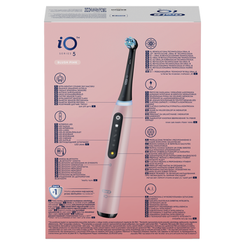 Oral-B iO 5, szczoteczka elektryczna, Blush Pink, 1 szt.