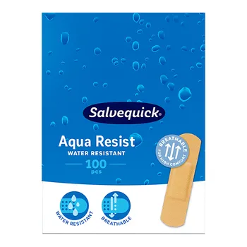 Salvequick Aqua Resist plastry wodoodporne małe 16x56mm 100szt [ORKLA CARE]