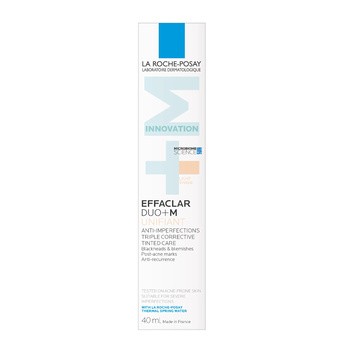La Roche-Posay Effaclar DUO+M Unifiant, krem koloryzujący na niedoskonałości o potrójnym działaniu, 40 ml