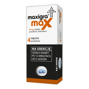 Maxigra Max, 50 mg, tabletki powlekane, 4 szt.