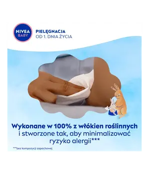 Nivea Baby Toddies, chusteczki biodegradowalne, 57 szt.