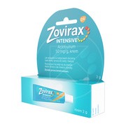 Zovirax Intensive, 50 mg / g, krem, 2 g