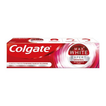 Colgate Max White Expert Original, pasta do zębów z profesjonalnym składnikiem wybielającym, 75 ml