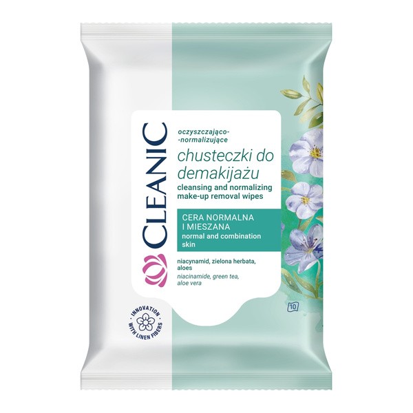 Cleanic, Abschminktücher, Haut normal und Mischhaut, 10 Stk.