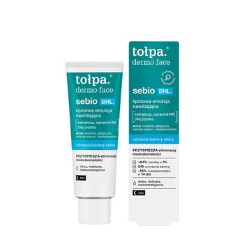 Tołpa dermo face sebio BHL, lipidowa emulsja nawilżająca, 40ml