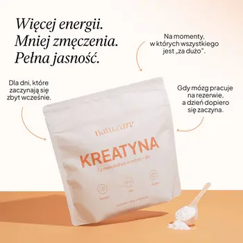 Natu Care Kreatyna monohydrat + B6, proszek, 300 g