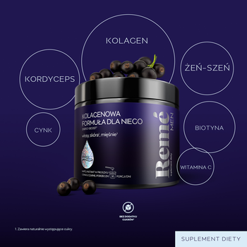 Reme Men Kolagenowa Formuła Dla Niego, proszek, smak czarna porzeczka, 150 g