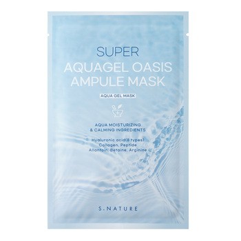 S. Nature Super Aquagel Oasis, nawilżająca maska w płachcie, 10 x 30 ml