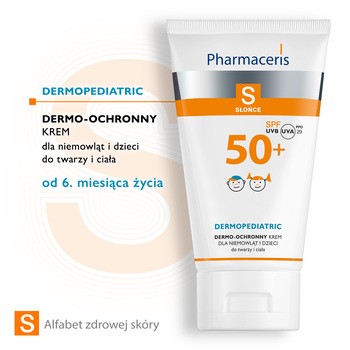 Pharmaceris S, krem ochronny na słońce, dla niemowląt i dzieci, SPF 50+, 125 ml
