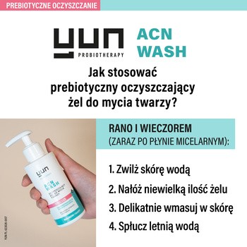 Yun ACN Wash, prebiotyczny żel oczyszczający do mycia twarzy, 150 ml