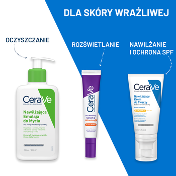 CeraVe, nawilżająca emulsja do mycia dla skóry normalnej i suchej, 236 ml