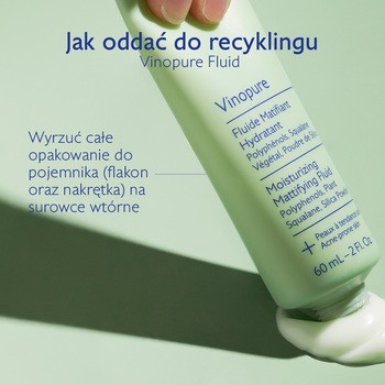 Caudalie Vinopure, fluid matująco-nawilżający, 60 ml