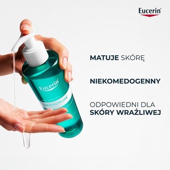 Eucerin Dermopure Clinical, żel oczyszczający do twarzy i ciała dla skóry tłustej, 400 ml