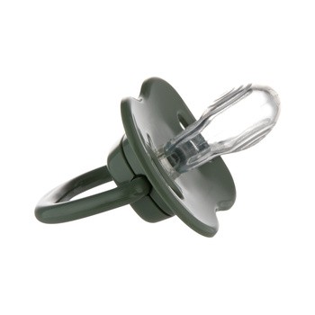 Canpol Babies Mountains, smoczek uspokajający, silikonowy symetryczny, 6-18 m, zielony, 2 szt.