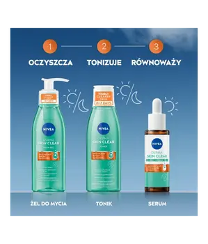 Nivea Derma Skin Clear, żel oczyszczający, 150 ml