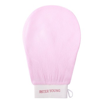 Sister Young Nova Black, złuszczająca rękawica do peelingu ciała, czarna, 1 szt.