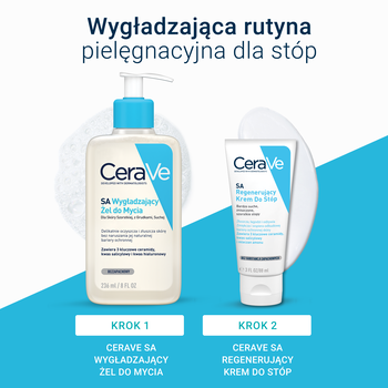 CeraVe SA, regenerujący krem do stóp z ceramidami do skóry bardzo suchej, 88 ml