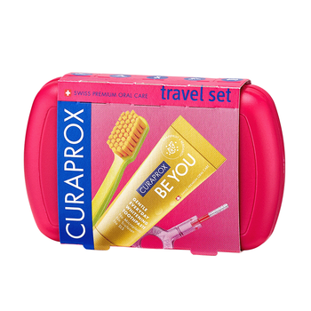 Curaprox Travel Set Red, zestaw podróżny, 1 szt