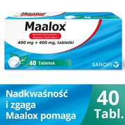 Maalox, 400 mg+400 mg, tabletki, 40 szt.