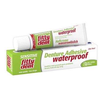 Fittydent Sensitive, klej do protez, wodoodporny, 40 g