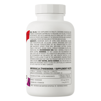 OstroVit Mg + B6, tabletki, 90 szt.
