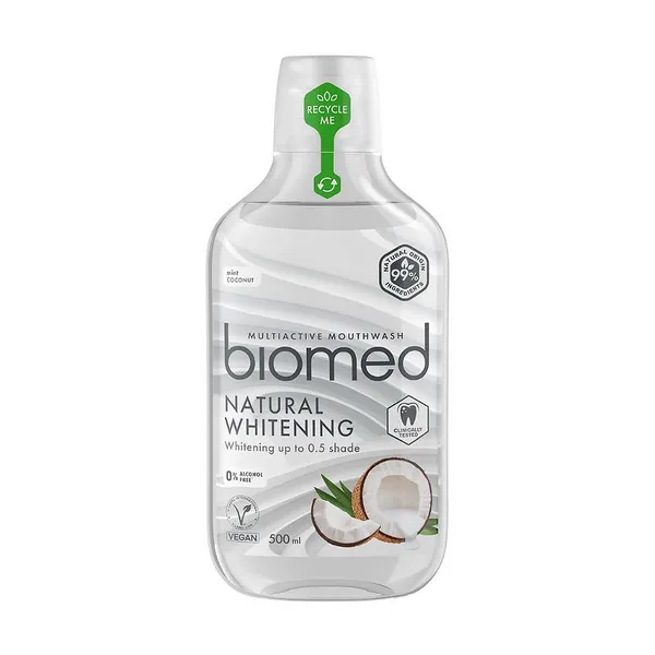 Płyn do płukania ust Super White mięta i kokos 500ml [Biomed] - Biomed