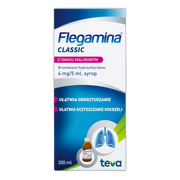 Flegamina, 4 mg/5 ml, syrop o smaku malinowym, 200 ml