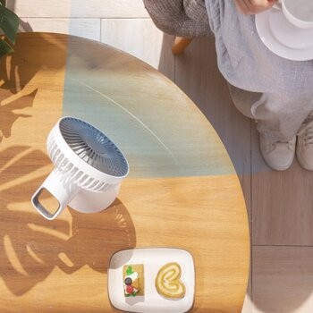 VITAMMY dream desk fan żółty Mini wentylator biurkowy