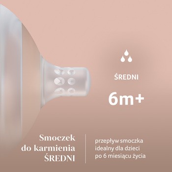 Canpol Lovi Mammafeel, smoczek dynamiczny do karmienia, 0 m+, 1 szt.