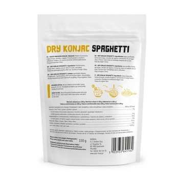 Diet-Food, suchy makaron konjac shirataki, spaghetti, 150 g