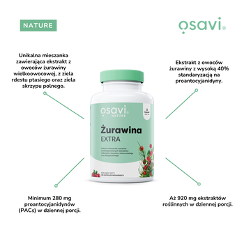 Osavi Żurawina Extra, kapsułki twarde, 30 szt.