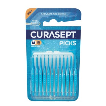Curasept Picks Medium, silikonowe wykałaczki, 36 szt.