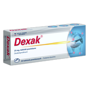 Dexak, 25 mg, tabletki powlekane, 30 szt.