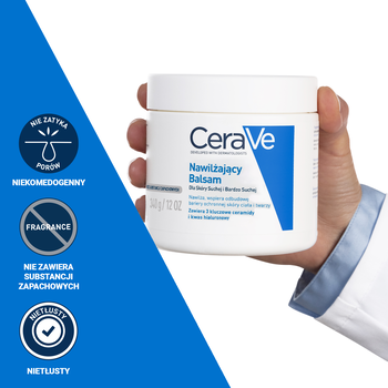 CeraVe, balsam nawilżający do ciała i twarzy dla skóry suchej i bardzo suchej, 340 g