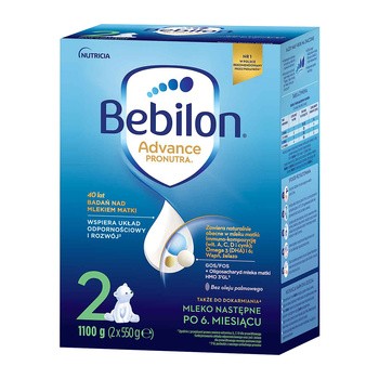 Zestaw 4x Bebilon 2 Pronutra-Advance, mleko następne, proszek, 1100 g + Emolium krem przeciw odparzeniom, 75 ml
