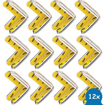 Sipo, silikonowe zabezpieczenia do narożników mebli, L-kształt, 12 szt.