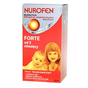 Nurofen dla dzieci Forte, (200mg / 5ml), zawiesina, 50 ml