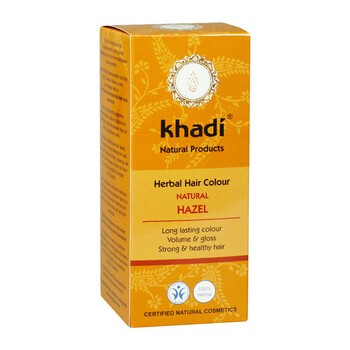 Khadi Henna, farba ziołowa, orzechowy brąz, 100 g