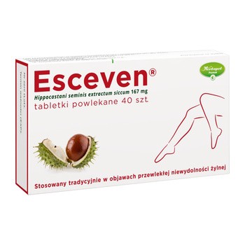 Esceven, 167 mg, tabletki powlekane, 40 szt.