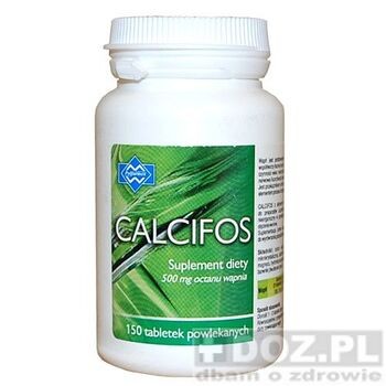 Calcifos, 500 mg octanu wapnia, tabletki powlekane, 150 szt