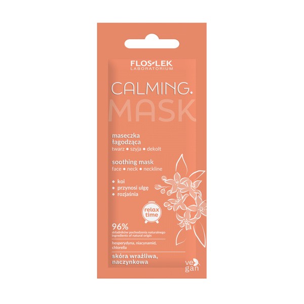 FlosLek Laboratorium Flos-Lek Calming, maseczka łagodząca, twarz, szyja, dekolt, 6 ml