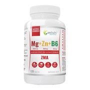Wish, ZMA, Magnez + Cynk + B6, tabletki, 120 szt. https://azcdn.doz.pl/image/d/product/facfdf93-scale-180x180.png