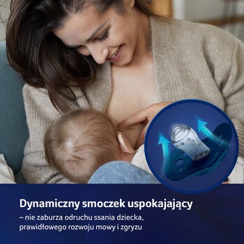 Canpol Lovi Stardust, smoczek silikonowy uspokajający, dynamiczny 3-6 m, zielony, 2 szt.