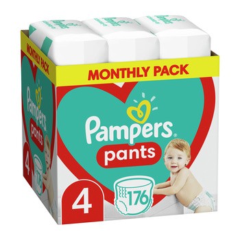 Pampers Pants 4 (9-15 kg), pieluchomajtki jednorazowe, 176 szt.