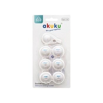 Akuku, zabezpieczenie do gniazd elektrycznych, 6 szt.