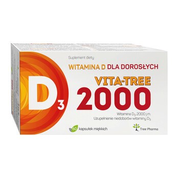 D3 Vita-Tree 2000, kapsułki miękkie, 60 szt.