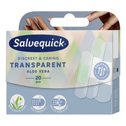 Salvequick, plastry transparentne, aloes, 20 szt