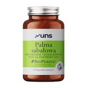 Uns Palma sabałowa + Bioperine, kapsułki, 60 szt.